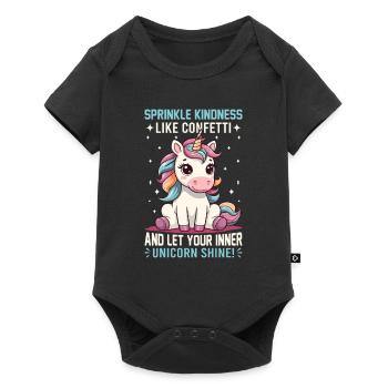 Saupoudrez la gentillesse comme des confettis et laissez votre intérieur - Body à manches courtes Premium Bébé - noir - Devant