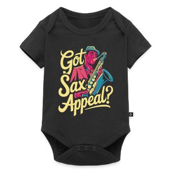 Hast Du Sax Appeal? Jazz Leidenschaft - Baby Premium Kurzarmbody - Schwarz - Vorne