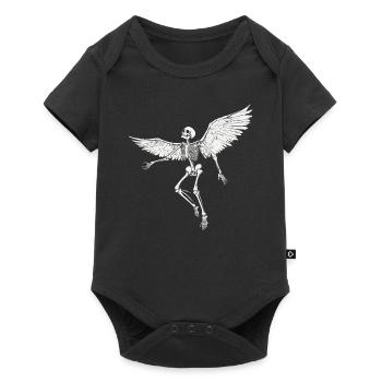 Skeleton with wings for bikers – Extravagant - Baby Premium short-sleeve bodysuit - black - Front