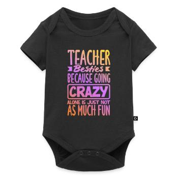 Lustiges Lehrer Lehrerinnen Geschenk - Baby Premium Kurzarmbody - Schwarz - Vorne