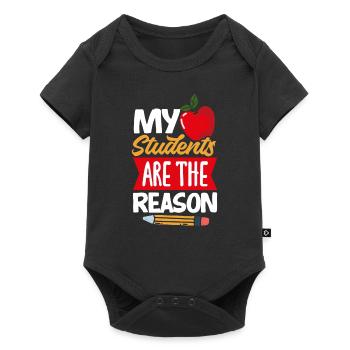 Lustiges Lehrer Lehrerinnen Geschenk - Baby Premium Kurzarmbody - Schwarz - Vorne