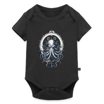 Octopus Sea Monster Hobby Fisherman Seafarer - Baby Premium short-sleeve bodysuit - black - Front