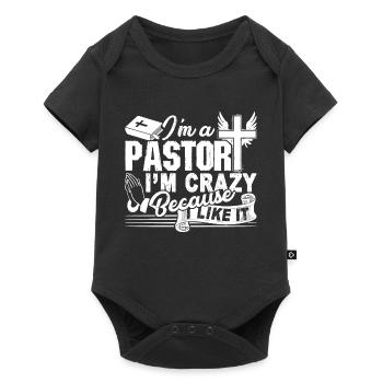 Pastor Crazy Pastor - Baby Premium short-sleeve bodysuit - black - Front