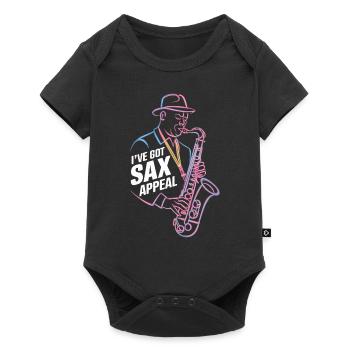 Ich Habe Sax Appeal Jazz Musik - Baby Premium Kurzarmbody - Schwarz - Vorne
