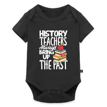 Lustiges Lehrer Lehrerinnen Geschenk - Baby Premium Kurzarmbody - Schwarz - Vorne