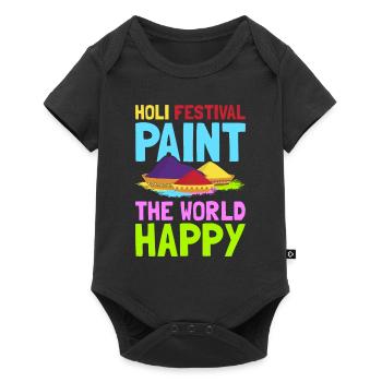 Holi India Holi Festival Happy Holi Fest - Baby Premium short-sleeve bodysuit - black - Front