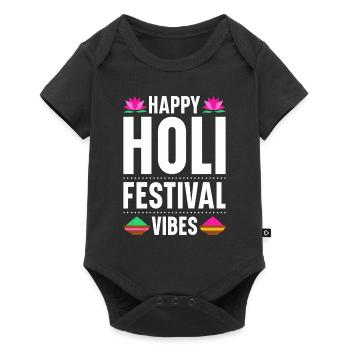 Holi India Holi Festival Happy Holi Fest - Baby Premium short-sleeve bodysuit - black - Front