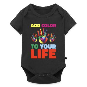 Holi India Holi Festival Happy Holi Fest - Baby Premium short-sleeve bodysuit - black - Front