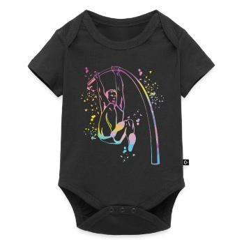 Perchiste Enfant Saut à la perche - Body à manches courtes Premium Bébé - noir - Devant