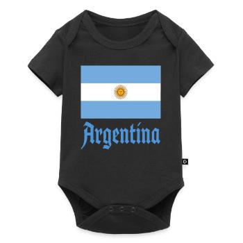 Argentine Cadeau Argentine Drapeau argentin - Body à manches courtes Premium Bébé - noir - Devant