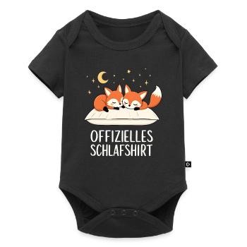 Official Foxes Fox Pair Sleep Shirt - Baby Premium short-sleeve bodysuit - black - Front