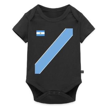 Argentine Cadeau Argentine Drapeau argentin - Body à manches courtes Premium Bébé - noir - Devant