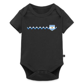 Argentine Cadeau Argentine Drapeau argentin - Body à manches courtes Premium Bébé - noir - Devant
