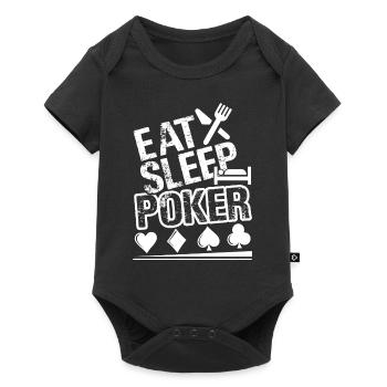 Poker Eat Sleep Poker - Baby Premium short-sleeve bodysuit - black - Front