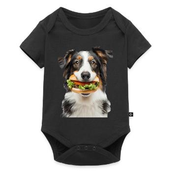 Australian Shepherd - Baby Premium short-sleeve bodysuit - black - Front