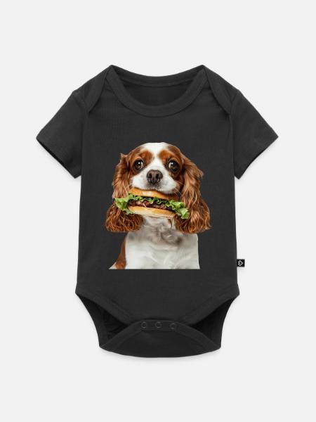 Cavalier King Spaniel - Baby Premium Kurzarmbody - Schwarz