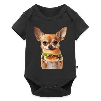 Chihuahua - Baby Premium short-sleeve bodysuit - black - Front