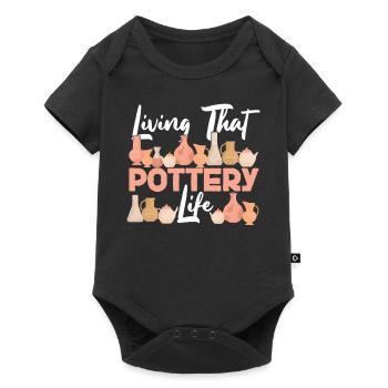 Pottery Ceramics Artist Living - Baby Premium short-sleeve bodysuit - black - Front