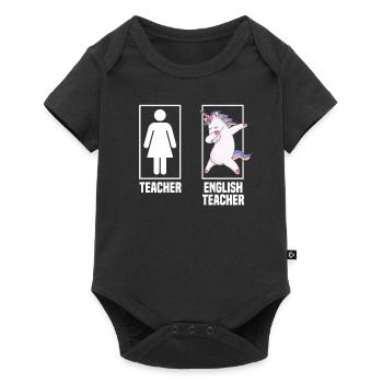 Funny Teacher Teacher Gift - Baby Premium short-sleeve bodysuit - black - Front