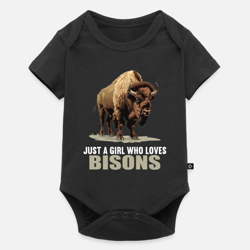Bisons Bison - Body à manches courtes Premium Bébé - noir