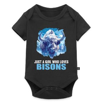 Bisons Bison - Body à manches courtes Premium Bébé - noir - Devant
