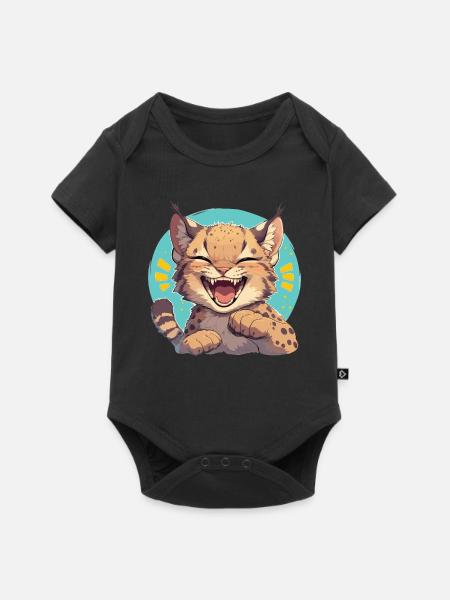 Bobcats Rotluchse Rotluchs Luchs - Baby Premium Kurzarmbody - Schwarz