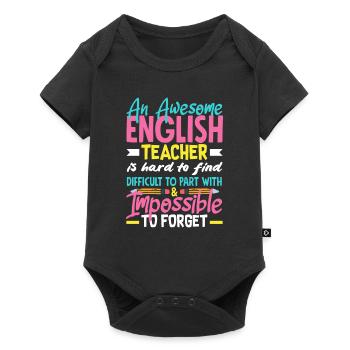 Funny Teacher Teacher Gift - Baby Premium short-sleeve bodysuit - black - Front