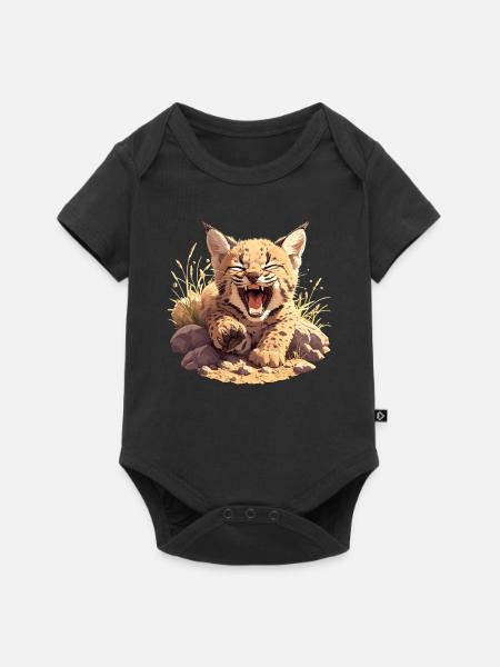 Bobcats Rotluchse Rotluchs Luchs - Baby Premium Kurzarmbody - Schwarz