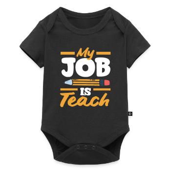 Funny Teacher Teacher Gift - Baby Premium short-sleeve bodysuit - black - Front