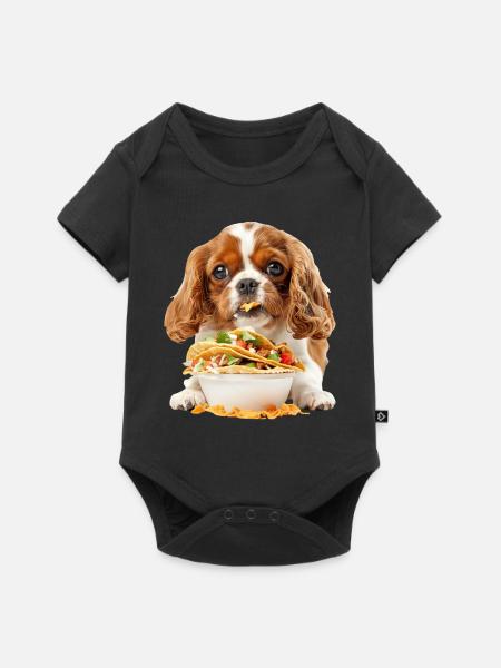 Cavalier King Spaniel - Baby Premium Kurzarmbody - Schwarz