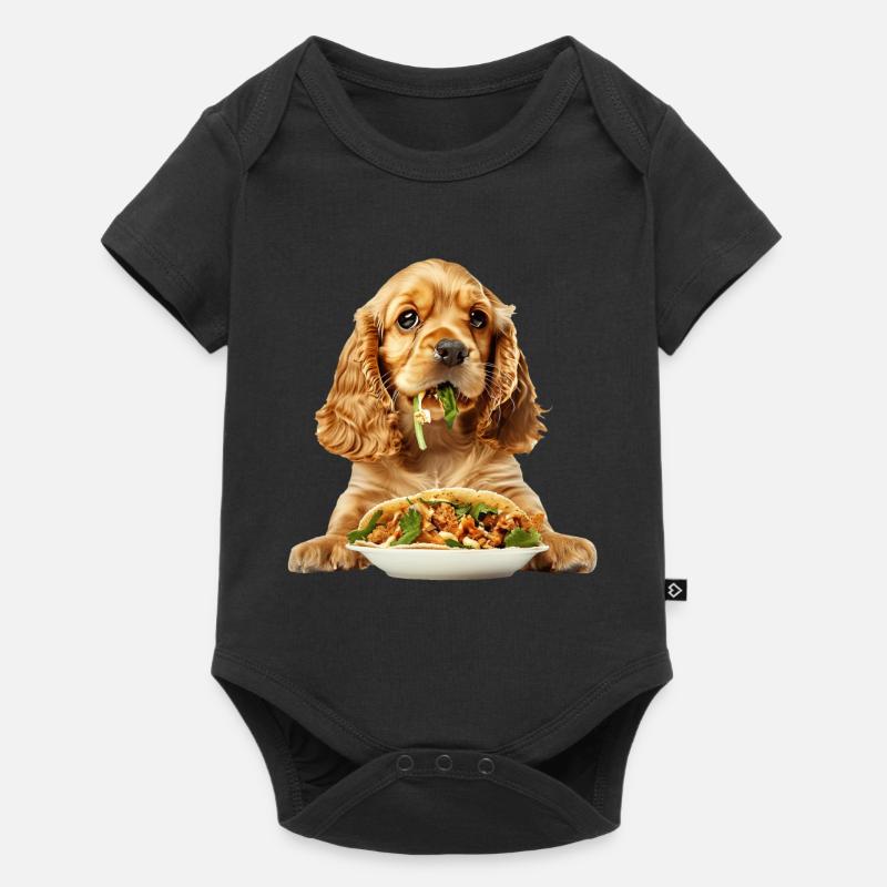 Cocker Spaniel - Baby Premium Kurzarmbody - Schwarz