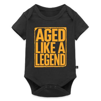 Vieilli comme une légende Anniversaire Vieillir - Body à manches courtes Premium Bébé - noir - Devant