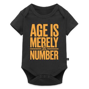 L’âge n’est qu’un chiffre Anniversaire vieillissant - Body à manches courtes Premium Bébé - noir - Devant