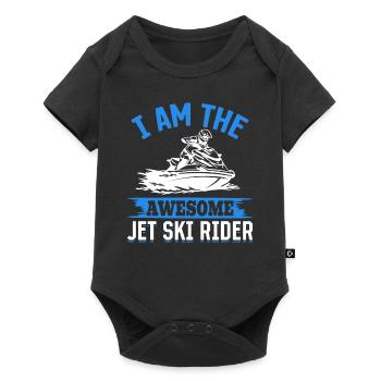 Jetski drôle - Je suis le super pilote de jet ski - Body à manches courtes Premium Bébé - noir - Devant