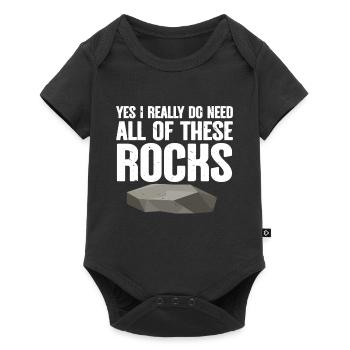 Rock Collector Geology Geologist - Baby Premium short-sleeve bodysuit - black - Front