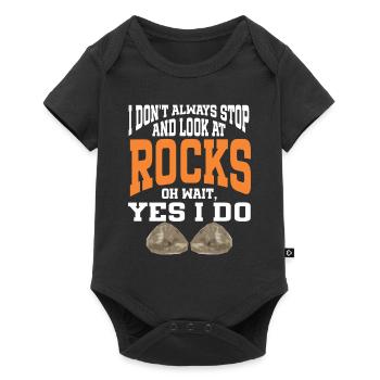 Rock Collector Geology Geologist - Baby Premium short-sleeve bodysuit - black - Front