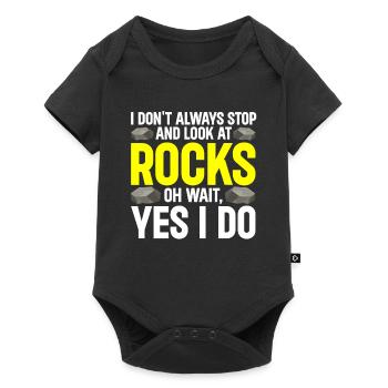 Rock Collector Geology Geologist - Baby Premium short-sleeve bodysuit - black - Front