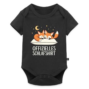 Official Sleeping Shirt Desert Fennec Fox Pair - Baby Premium short-sleeve bodysuit - black - Front