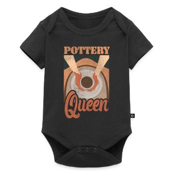 Pottery Ceramics Artist Queen - Baby Premium Kurzarmbody - Schwarz - Vorne