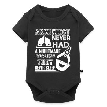 Architect Never Had Nightmare - Baby Premium short-sleeve bodysuit - black - Front