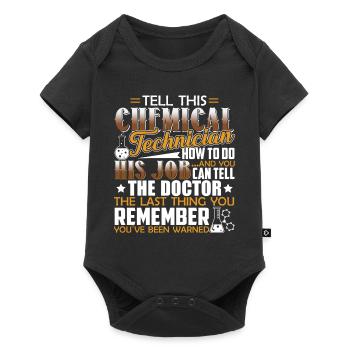 Chemical Technician Chemical Technician Job - Baby Premium short-sleeve bodysuit - black - Front