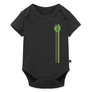 Brésil Brésil Maillot brésilien Rio de Janeiro - Body à manches courtes Premium Bébé - noir - Devant