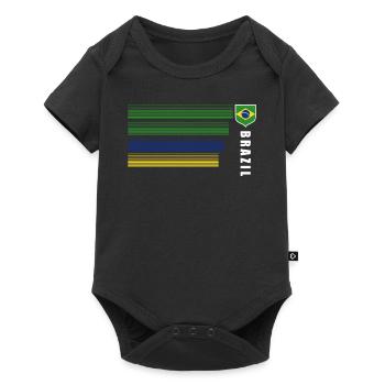 Brésil Brésil Maillot brésilien Rio de Janeiro - Body à manches courtes Premium Bébé - noir - Devant