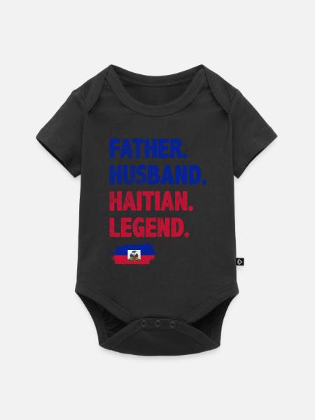 Haiti - Baby Premium Kurzarmbody - Schwarz