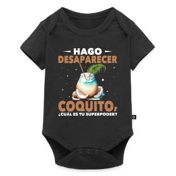 Hago Desaparecer Coquito - Quel est votre superpouvoir - Body à manches courtes Premium Bébé - noir - Devant