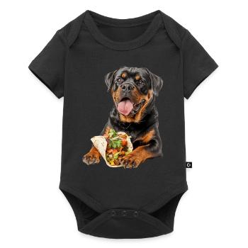 Rottweiler - Body à manches courtes Premium Bébé - noir - Devant