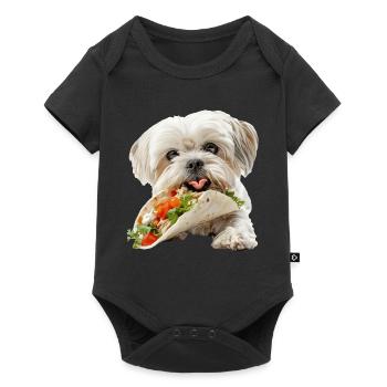 Shih Tzu - Baby Premium short-sleeve bodysuit - black - Front