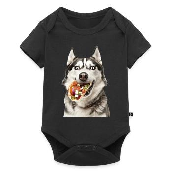 Siberian Husky - Baby Premium short-sleeve bodysuit - black - Front