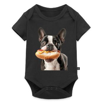 Boston Terrier - Baby Premium short-sleeve bodysuit - black - Front