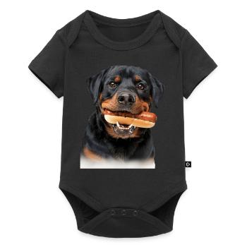Rottweiler - Body à manches courtes Premium Bébé - noir - Devant